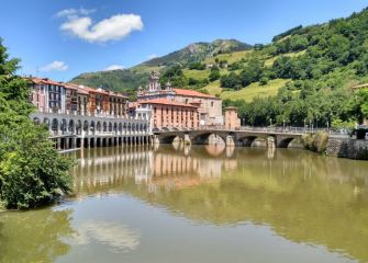 El río Oria a su paso por Tolosa