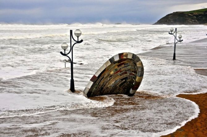 Temporal en Zarautz : foto en Zarautz