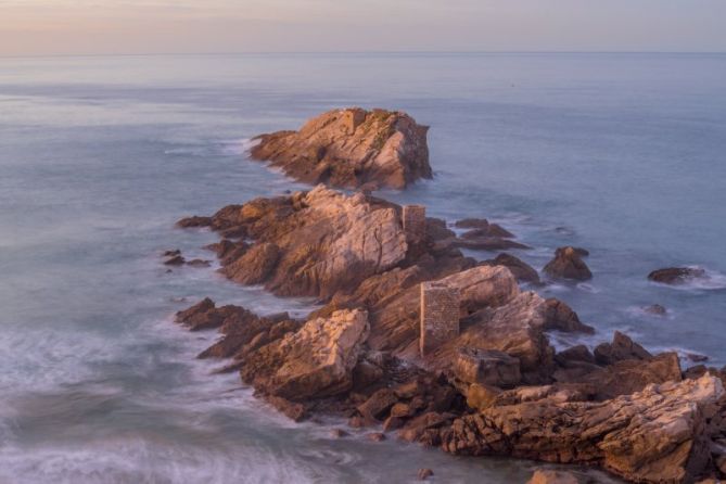 Tranquilizando las olas: foto en Zarautz