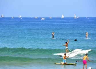 Verano en la playa de Zarautz 