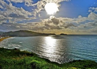 Vista desde el Camping de Zarautz 