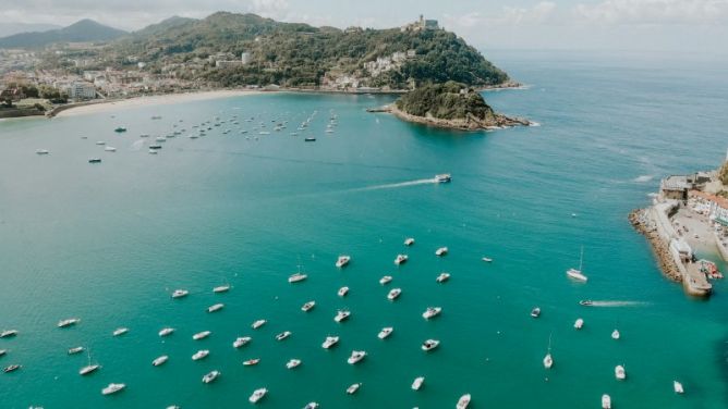 A vista de pájaro: foto en Donostia-San Sebastián