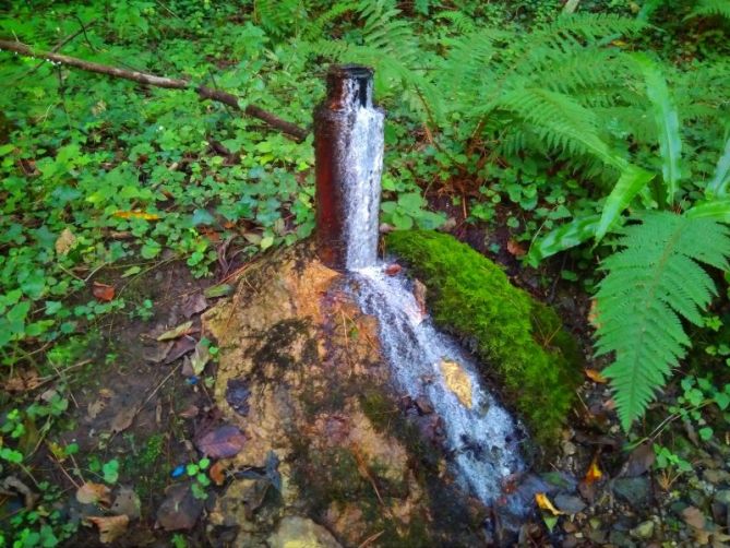 Volcán de azufre: foto en Zaldibia