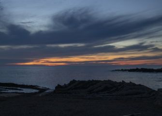 Zarautz al anochecer