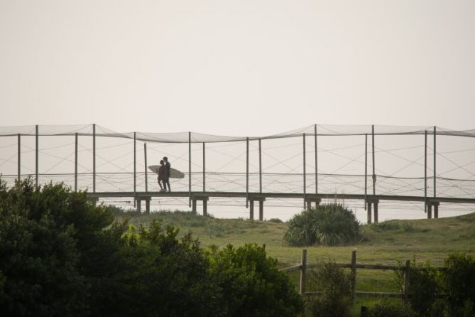 Zarautz en la niebla.: foto en Zarautz