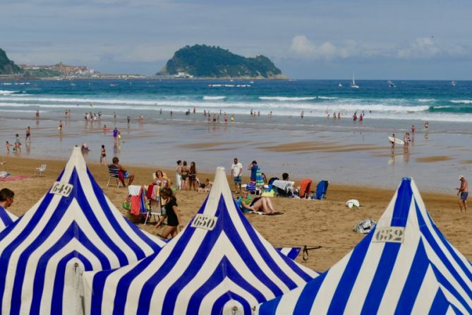 Zarautzko hondartza : foto en Zarautz