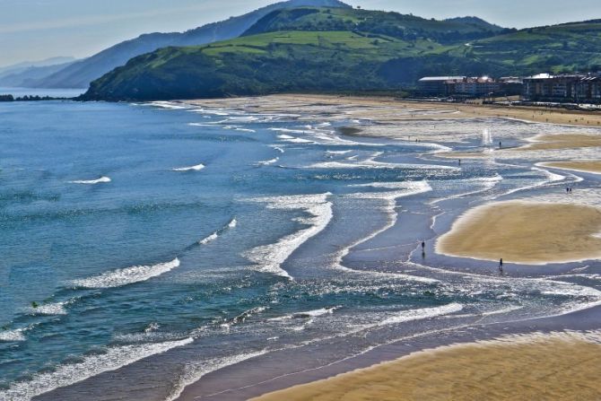 Zarautzko hondartza : foto en Zarautz