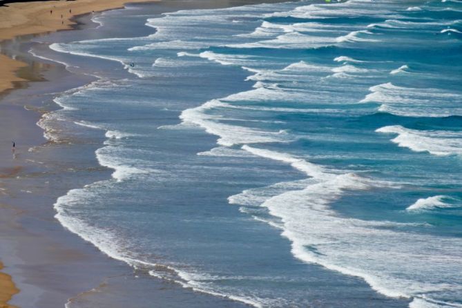 Zarauzko hondartza : foto en Zarautz