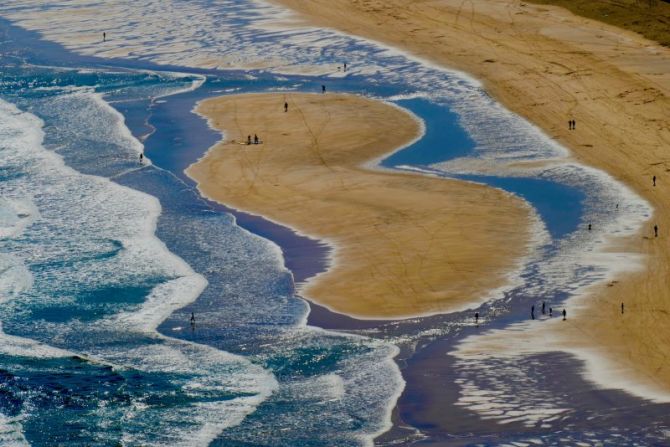 Zarauzko hondartza : foto en Zarautz