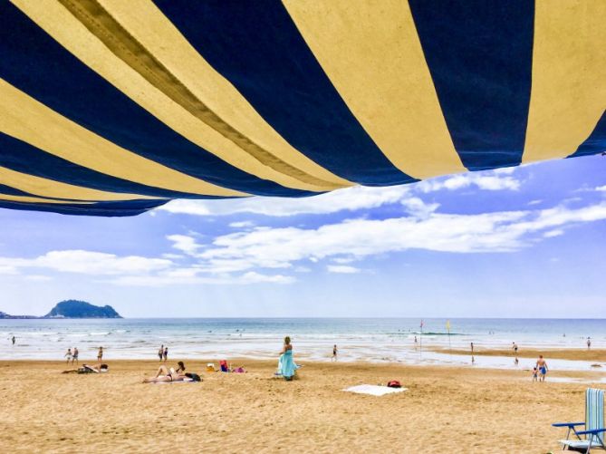 Zarauzko hondartza : foto en Zarautz