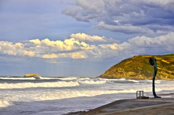 Zarauzko hondartza  : foto en Zarautz