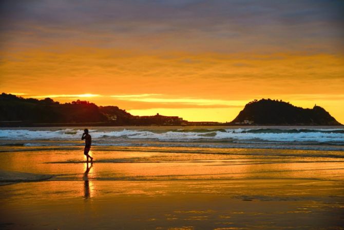 Zarauzko Ilunabarra : foto en Zarautz