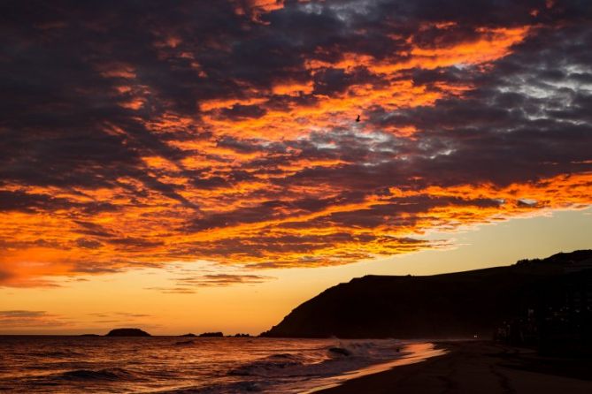 amanecer colorido: foto en Zarautz