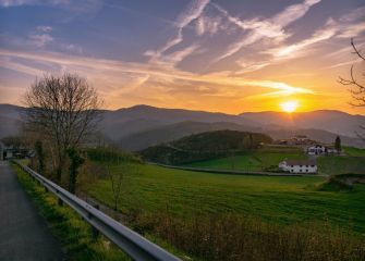 Atardecer en Azpeitia