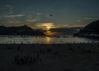 Atardecer en la bahía.