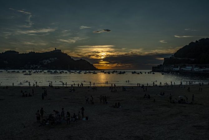 Atardecer en la bahía.: foto en Donostia-San Sebastián