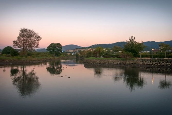 Atardecer en el Bidasoa: foto en Irun