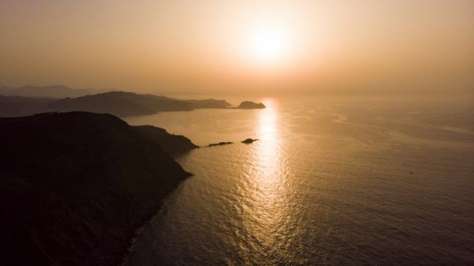 Atardecer Dorado: foto en Getaria