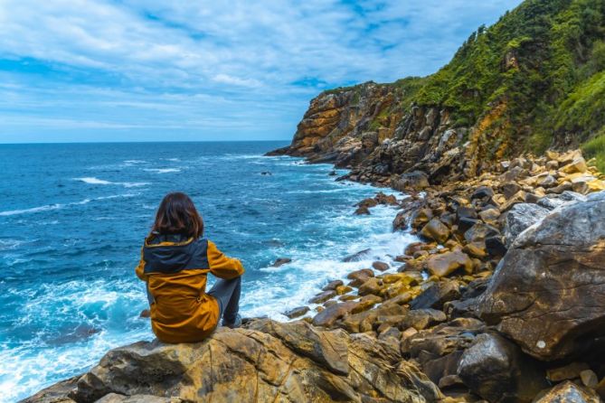 Cala oculta de Ulia: foto en Donostia-San Sebastián