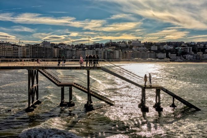 Contraluz: foto en Donostia-San Sebastián