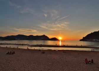 Donostia al atardecer