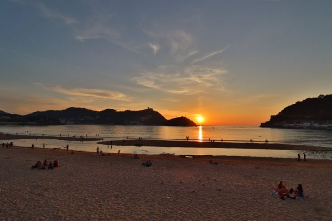 Donostia al atardecer: foto en Donostia-San Sebastián