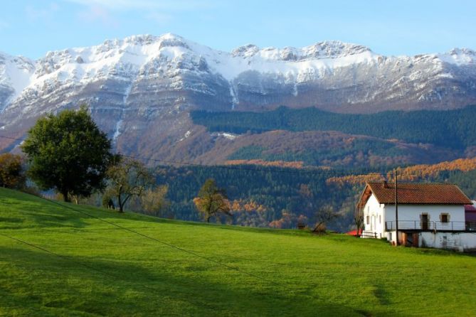 Frente aitzkorri: foto en Zegama