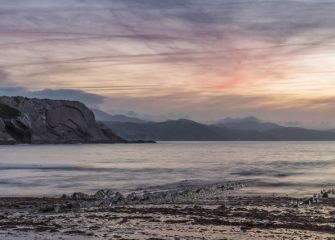 Ilunabarra Zumaiako Itzurun hondartan