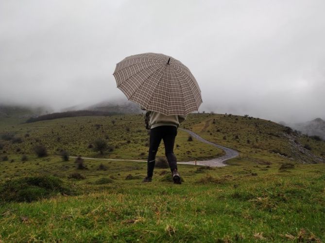 La lluvia no es problema.: foto en Oñati