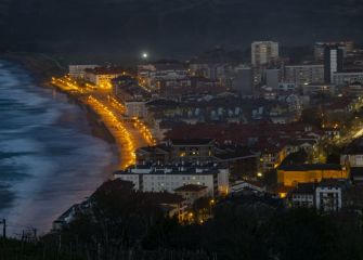El malecón de Zarautz