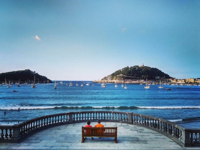 Mirando al mar soñé: foto en Donostia-San Sebastián