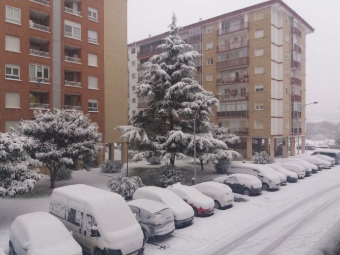 Nieve en Zarautz.: foto en Zarautz