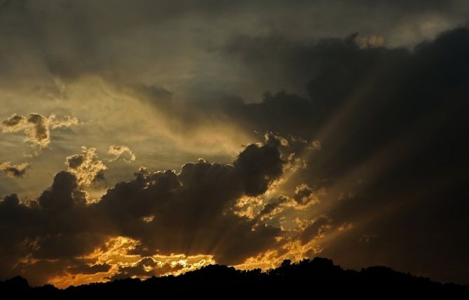 Ocaso: foto en Zarautz