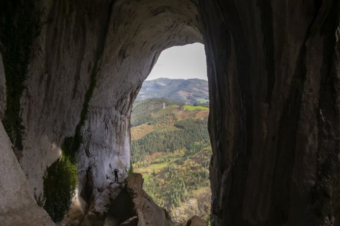 El otoño desde Aitzulo: foto en Oñati