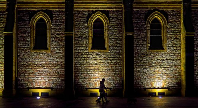 Paseo nocturno: foto en Donostia-San Sebastián