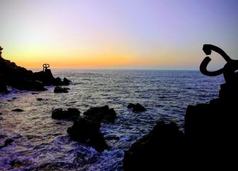 Peine del viento al atardecer