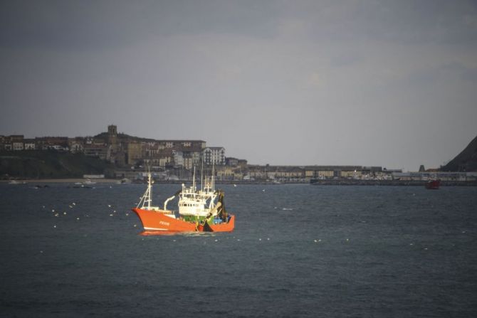 Pescando anchoa : foto en Getaria