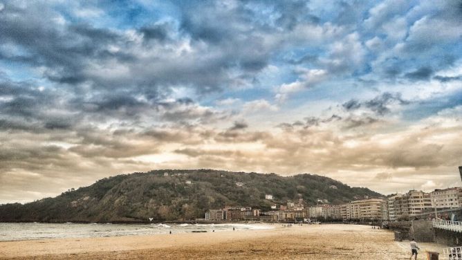 Playa de sagüés: foto en Donostia-San Sebastián