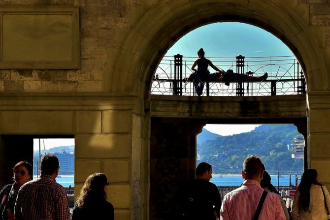 Portaletas: foto en Donostia-San Sebastián