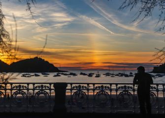 Puesta de sol en Donostia