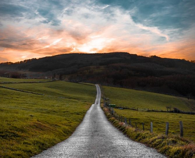 Rutas por la montaña: foto en Bidegoian