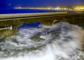 Temporal en el puerto de Zarautz 2020 