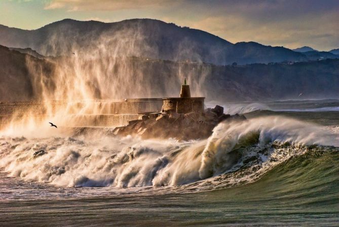 Temporal en Zumaia: foto en Zumaia