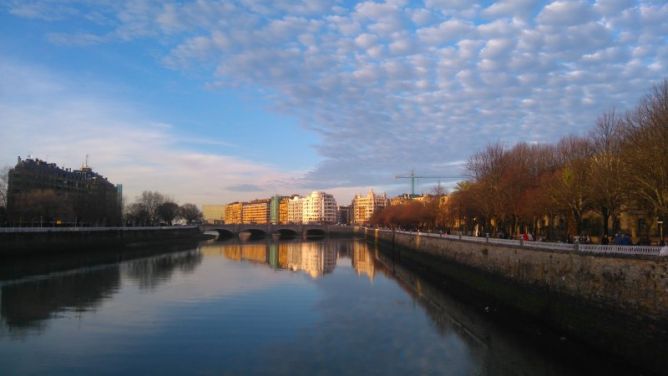 El Urumea en invierno: foto en Donostia-San Sebastián