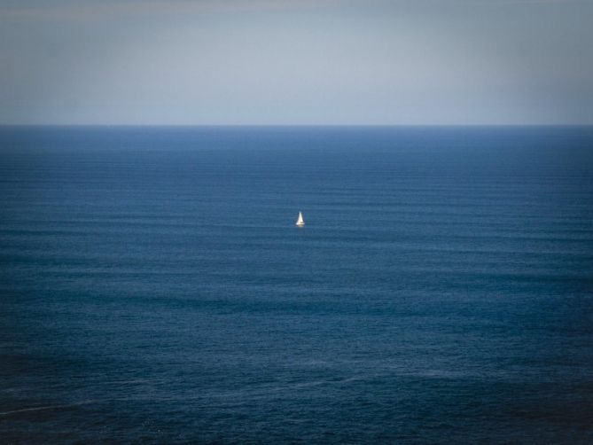 El velero: foto en Donostia-San Sebastián