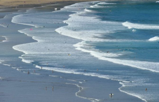 Zarauzko hondartza : foto en Zarautz