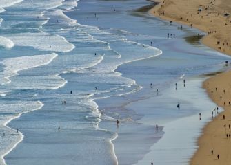 Zarauzko hondartza udaran 2020 