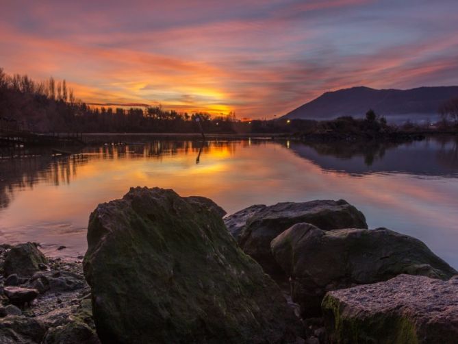 otro maravilloso atardecer: foto en Irun