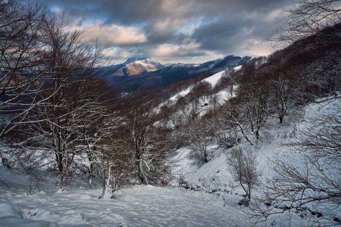 Aiako arria elurtuta: foto en Oiartzun