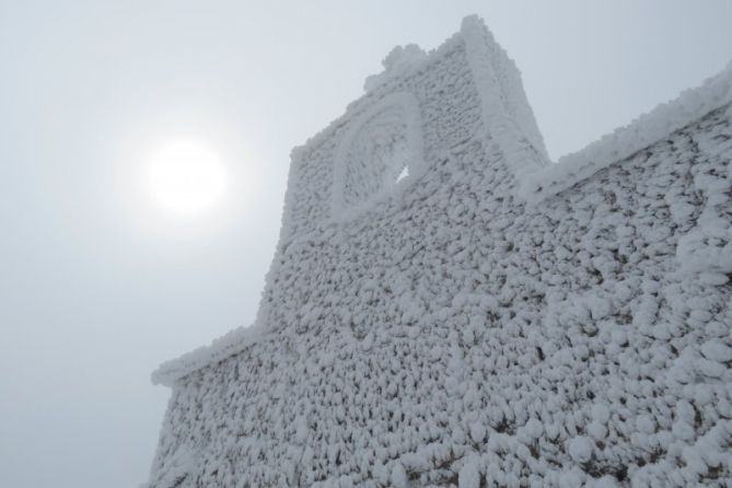 Aizkorri helador: foto en Zegama